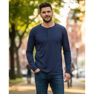 Devil Dog Dungarees Pullover Crewneck Sweatshirt Navy Blue Cotton Preppy Mens XL